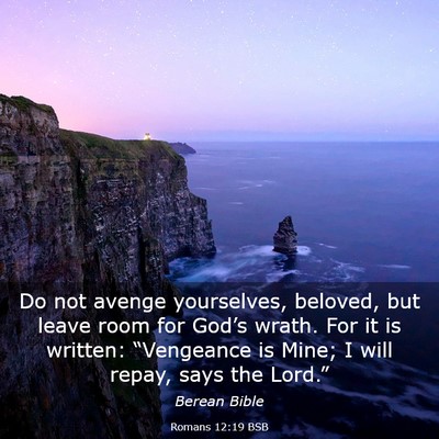 Picture 03 - Romans 12:19 BSB - Do not avenge yourselves, beloved, but leave room - Bible Verse Picture