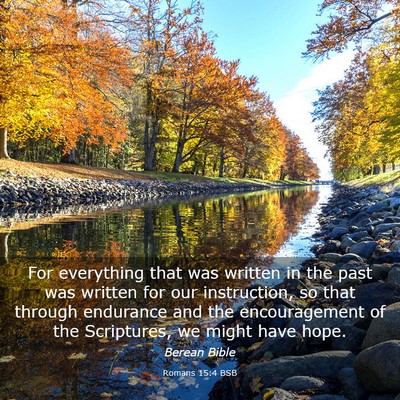 Picture 03 - Romans 15:4 BSB - For everything that was written in the past was - Bible Verse Picture
