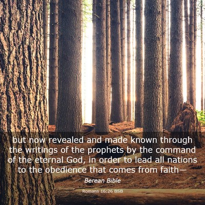 Picture 03 - Romans 16:26 BSB - but now revealed and made known through the - Bible Verse Picture