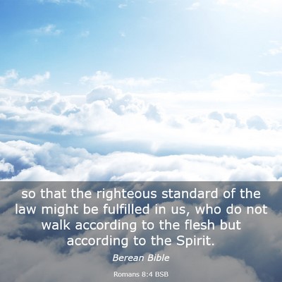 Picture 03 - Romans 8:4 BSB - so that the righteous standard of the law might - Bible Verse Picture