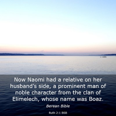 Picture 03 - Ruth 2:1 BSB - Now Naomi had a relative on her husband’s side, - Bible Verse Picture