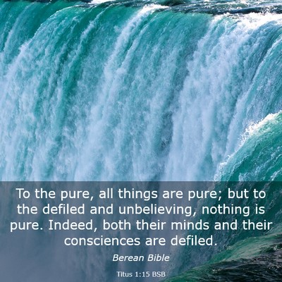 Picture 03 - Titus 1:15 BSB - To the pure, all things are pure; but to the - Bible Verse Picture