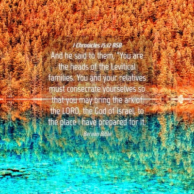 Picture 04 - 1 Chronicles 15:12 BSB - And he said to them, “You are the heads of the - Bible Verse Picture