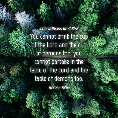 Picture 04 - 1 Corinthians 10:21 BSB - You cannot drink the cup of the Lord and the cup - Bible Verse Picture