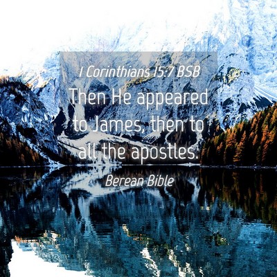 Picture 04 - 1 Corinthians 15:7 BSB - Then He appeared to James, then to all the - Bible Verse Picture