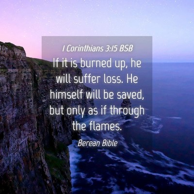 Picture 04 - 1 Corinthians 3:15 BSB - If it is burned up, he will suffer loss. He - Bible Verse Picture