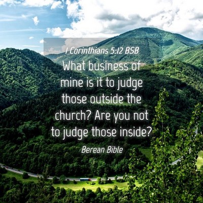 Picture 04 - 1 Corinthians 5:12 BSB - What business of mine is it to judge those - Bible Verse Picture