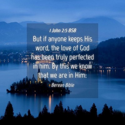 Picture 04 - 1 John 2:5 BSB - But if anyone keeps His word, the love of God has - Bible Verse Picture