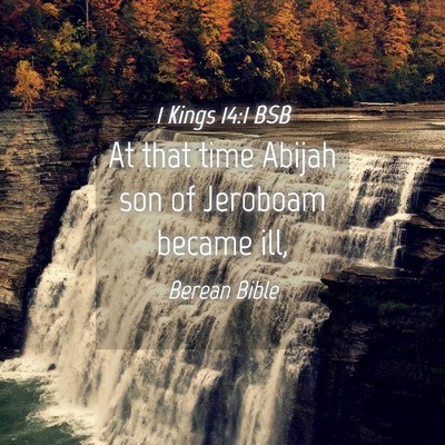 Picture 04 - 1 Kings 14:1 BSB - At that time Abijah son of Jeroboam became - Bible Verse Picture