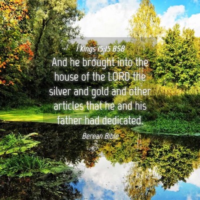 Picture 04 - 1 Kings 15:15 BSB - And he brought into the house of the LORD the - Bible Verse Picture