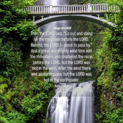 Picture 04 - 1 Kings 19:11 BSB - Then the LORD said, “Go out and stand on the - Bible Verse Picture
