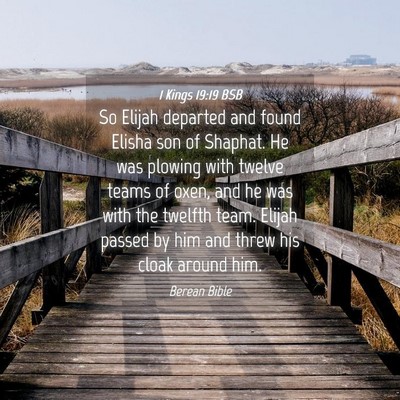 Picture 04 - 1 Kings 19:19 BSB - So Elijah departed and found Elisha son of - Bible Verse Picture