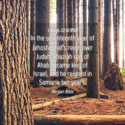 Picture 04 - 1 Kings 22:51 BSB - In the seventeenth year of Jehoshaphat’s reign - Bible Verse Picture