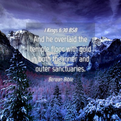 Picture 04 - 1 Kings 6:30 BSB - And he overlaid the temple floor with gold in - Bible Verse Picture