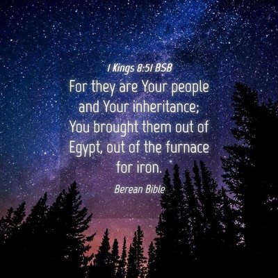 Picture 04 - 1 Kings 8:51 BSB - For they are Your people and Your inheritance; - Bible Verse Picture