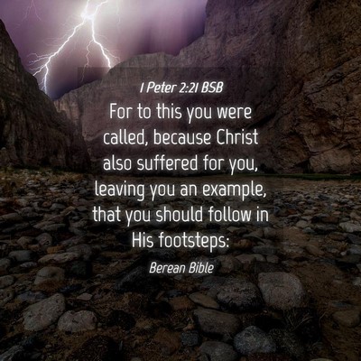 Picture 04 - 1 Peter 2:21 BSB - For to this you were called, because Christ also - Bible Verse Picture
