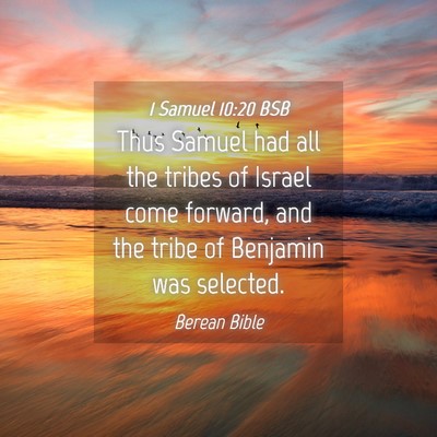 Picture 04 - 1 Samuel 10:20 BSB - Thus Samuel had all the tribes of Israel come - Bible Verse Picture
