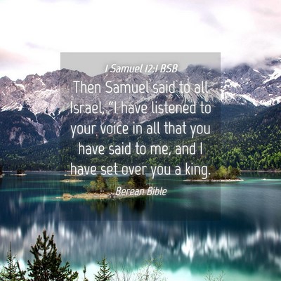 Picture 04 - 1 Samuel 12:1 BSB - Then Samuel said to all Israel, “I have - Bible Verse Picture