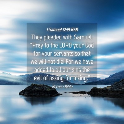 Picture 04 - 1 Samuel 12:19 BSB - They pleaded with Samuel, “Pray to the LORD - Bible Verse Picture