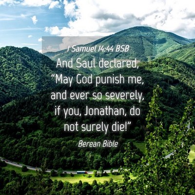 Picture 04 - 1 Samuel 14:44 BSB - And Saul declared, “May God punish me, and ever - Bible Verse Picture