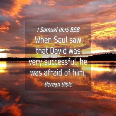 Picture 04 - 1 Samuel 18:15 BSB - When Saul saw that David was very successful, he - Bible Verse Picture