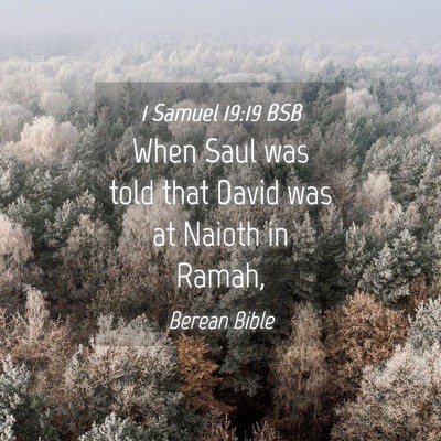 Picture 04 - 1 Samuel 19:19 BSB - When Saul was told that David was at Naioth in - Bible Verse Picture