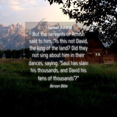 Picture 04 - 1 Samuel 21:11 BSB - But the servants of Achish said to him, “Is - Bible Verse Picture