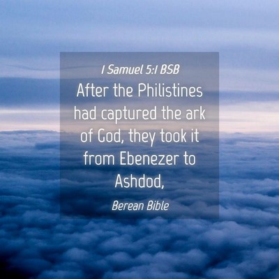 Picture 04 - 1 Samuel 5:1 BSB - After the Philistines had captured the ark of - Bible Verse Picture
