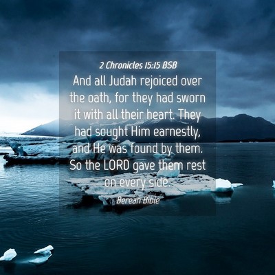 Picture 04 - 2 Chronicles 15:15 BSB - And all Judah rejoiced over the oath, for they - Bible Verse Picture