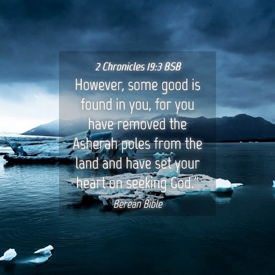 Picture 04 - 2 Chronicles 19:3 BSB - However, some good is found in you, for you have - Bible Verse Picture