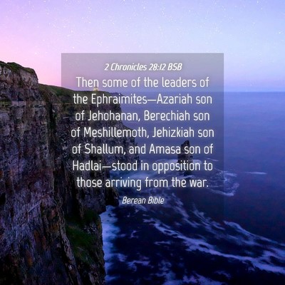 Picture 04 - 2 Chronicles 28:12 BSB - Then some of the leaders of the - Bible Verse Picture