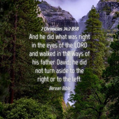 Picture 04 - 2 Chronicles 34:2 BSB - And he did what was right in the eyes of the LORD - Bible Verse Picture