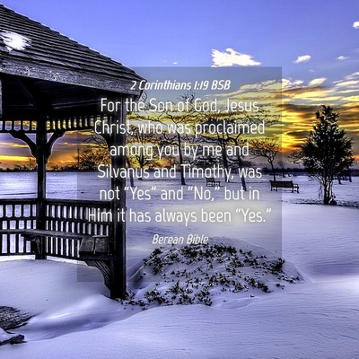 Picture 04 - 2 Corinthians 1:19 BSB - For the Son of God, Jesus Christ, who was - Bible Verse Picture