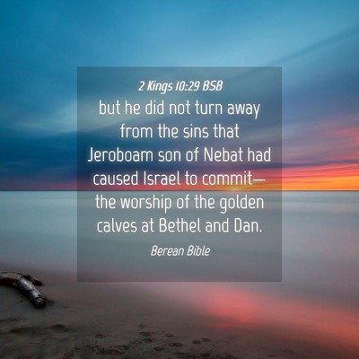 Picture 04 - 2 Kings 10:29 BSB - but he did not turn away from the sins that - Bible Verse Picture