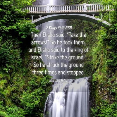 Picture 04 - 2 Kings 13:18 BSB - Then Elisha said, “Take the arrows!” So he - Bible Verse Picture