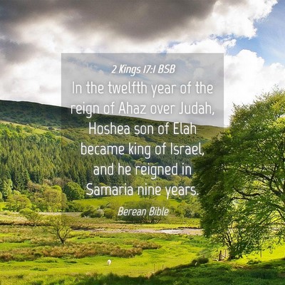 Picture 04 - 2 Kings 17:1 BSB - In the twelfth year of the reign of Ahaz over - Bible Verse Picture