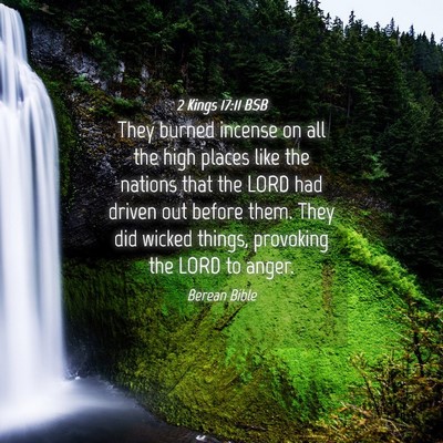 Picture 04 - 2 Kings 17:11 BSB - They burned incense on all the high places like - Bible Verse Picture