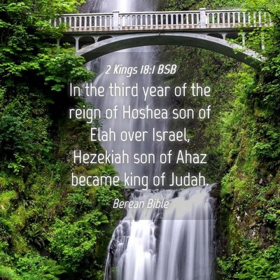 Picture 04 - 2 Kings 18:1 BSB - In the third year of the reign of Hoshea son of - Bible Verse Picture