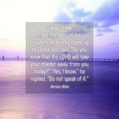 Picture 04 - 2 Kings 2:5 BSB - Then the sons of the prophets at Jericho came up - Bible Verse Picture