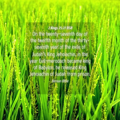 Picture 04 - 2 Kings 25:27 BSB - On the twenty-seventh day of the twelfth month of - Bible Verse Picture