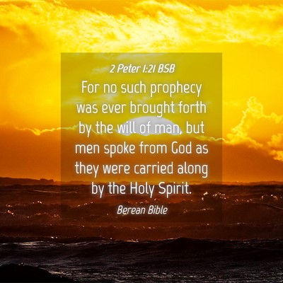 Picture 04 - 2 Peter 1:21 BSB - For no such prophecy was ever brought forth by - Bible Verse Picture