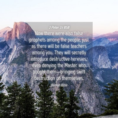 Picture 04 - 2 Peter 2:1 BSB - Now there were also false prophets among the - Bible Verse Picture