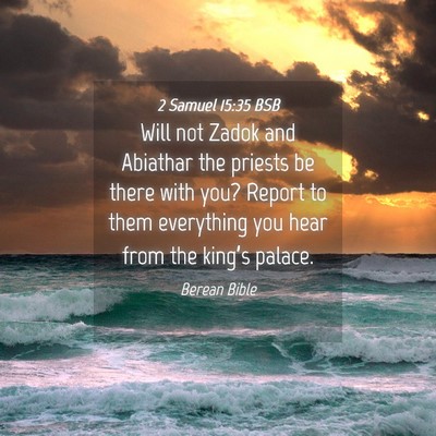 Picture 04 - 2 Samuel 15:35 BSB - Will not Zadok and Abiathar the priests be there - Bible Verse Picture