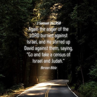 Picture 04 - 2 Samuel 24:1 BSB - Again the anger of the LORD burned against - Bible Verse Picture
