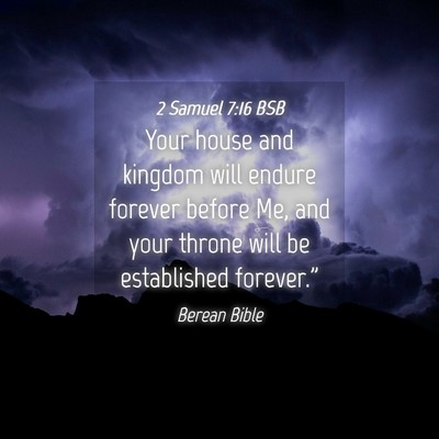 Picture 04 - 2 Samuel 7:16 BSB - Your house and kingdom will endure forever before - Bible Verse Picture