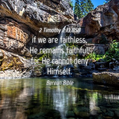 Picture 04 - 2 Timothy 2:13 BSB - if we are faithless, He remains faithful, for He - Bible Verse Picture