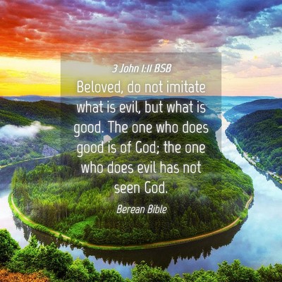 Picture 04 - 3 John 1:11 BSB - Beloved, do not imitate what is evil, but what is - Bible Verse Picture