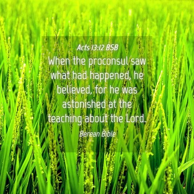 Picture 04 - Acts 13:12 BSB - When the proconsul saw what had happened, he - Bible Verse Picture