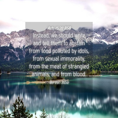 Picture 04 - Acts 15:20 BSB - Instead, we should write and tell them to abstain - Bible Verse Picture