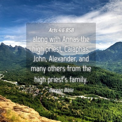 Picture 04 - Acts 4:6 BSB - along with Annas the high priest, Caiaphas, John, - Bible Verse Picture